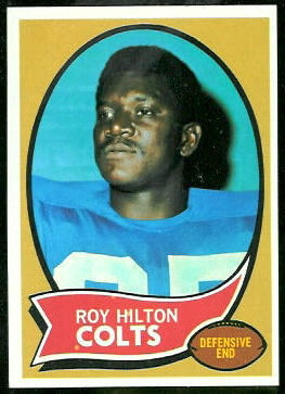 Roy Hilton 1970 Topps football card