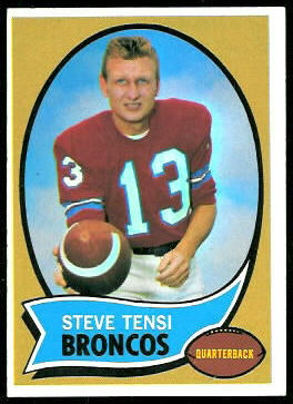 Steve Tensi 1970 Topps football card
