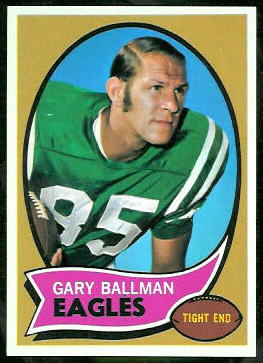 Gary Ballman 1970 Topps football card