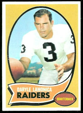 Daryle Lamonica 1970 Topps football card