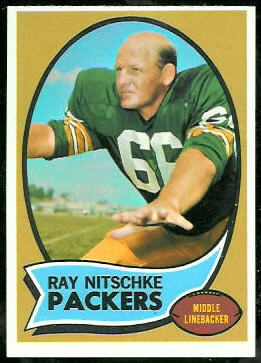 Ray Nitschke 1970 Topps football card