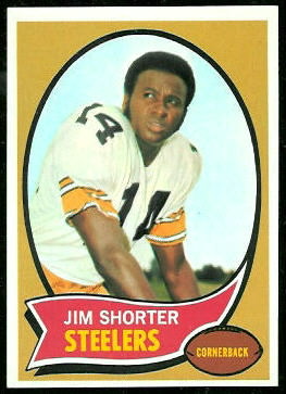 Jim Shorter 1970 Topps football card