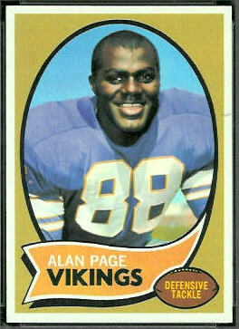 Alan Page 1970 Topps football card