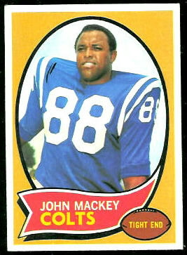 John Mackey 1970 Topps football card