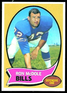 Ron McDole 1970 Topps football card