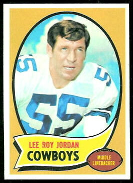 Lee Roy Jordan 1970 Topps football card