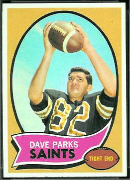 Dave Parks 1970 Topps football card