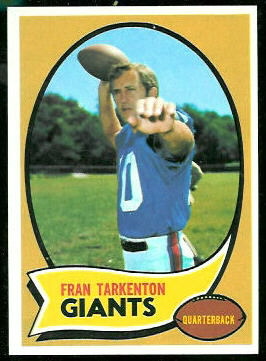 Fran Tarkenton 1970 Topps football card