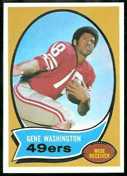 Gene Washington 1970 Topps football card Gene Washington 1970 Topps football card