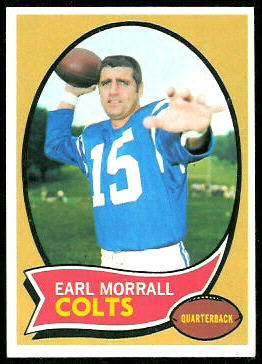 Earl Morrall 1970 Topps football card