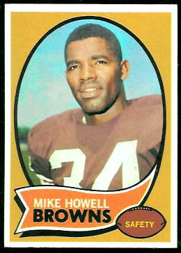 Mike Howell 1970 Topps football card