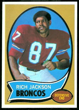 Rich Jackson 1970 Topps football card