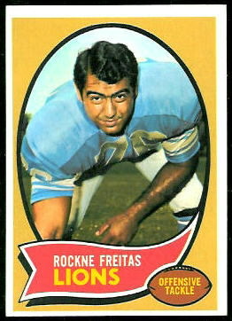 Rockne Freitas 1970 Topps football card