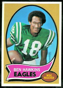 Ben Hawkins 1970 Topps football card