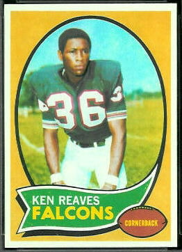 Ken Reaves 1970 Topps football card