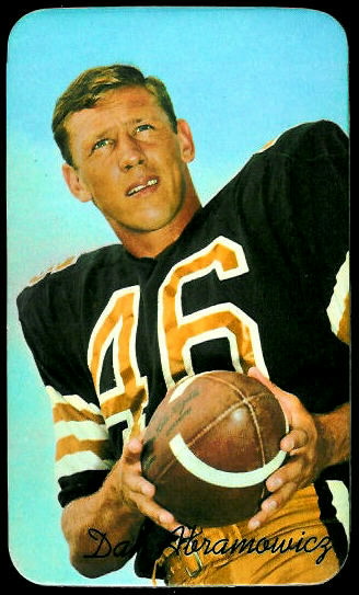 Dan Abramowicz 1970 Topps Super football card Dan Abramowicz 1970 Topps Super football card