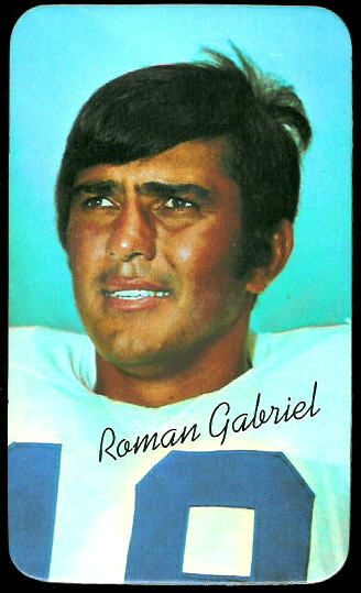 Roman Gabriel 1970 Topps Super football card Roman Gabriel 1970 Topps Super football card