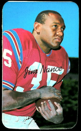 Jim Nance 1970 Topps Super football card