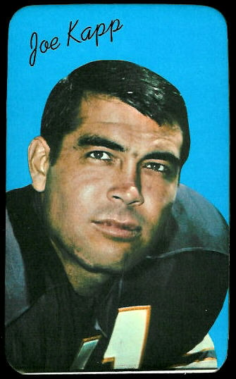Joe Kapp 1970 Topps Super football card Joe Kapp 1970 Topps Super football card