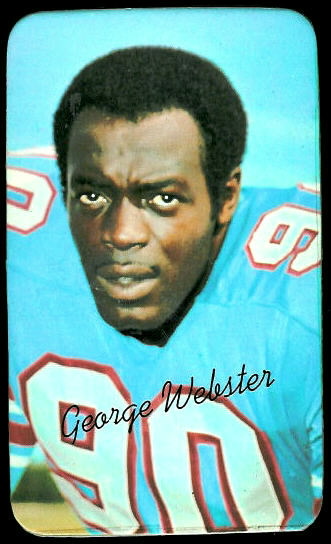 George Webster 1970 Topps Super football card