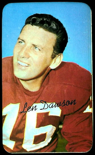 Len Dawson 1970 Topps Super football card