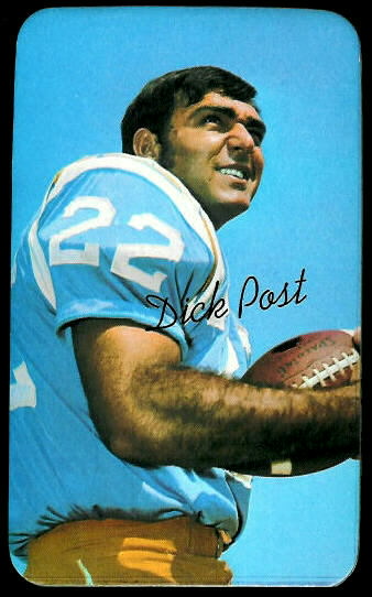 Dick Post 1970 Topps Super football card