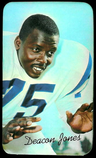 Deacon Jones 1970 Topps Super football card Deacon Jones 1970 Topps Super football card