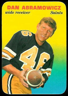 Dan Abramowicz 1970 Topps Super Glossy football card