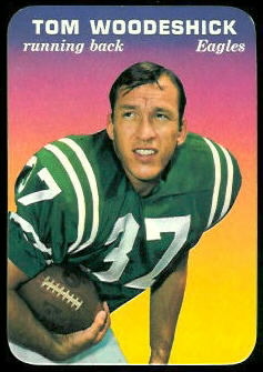 Tom Woodeshick 1970 Topps Super Glossy football card