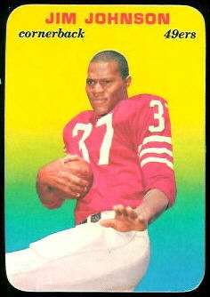 Jim Johnson 1970 Topps Super Glossy football card