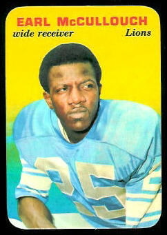 Earl McCullouch 1970 Topps Super Glossy football card