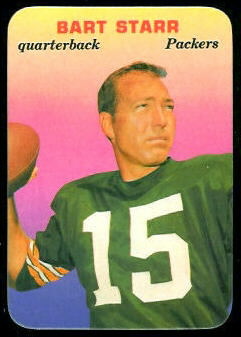 Bart Starr 1970 Topps Super Glossy football card