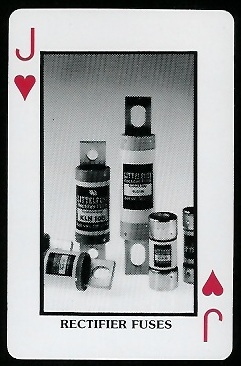 Rectifier Fuses 1970s Littelfuse Playing Cards football card