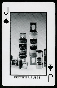 Rectifier Fuses 1970s Littelfuse Playing Cards football card