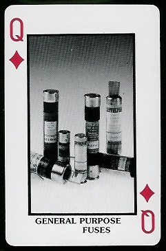 General Purpose Fuses 1970s Littelfuse Playing Cards football card