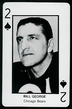 Bill George 1970s Littelfuse Playing Cards football card Bill George 1970s Littelfuse Playing Cards football card