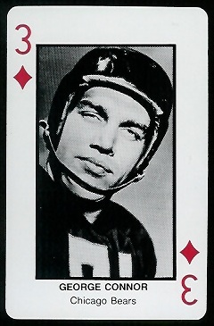 George Connor 1970s Littelfuse Playing Cards football card