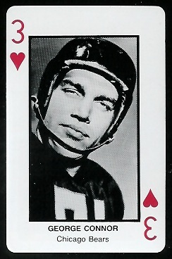 George Connor 1970s Littelfuse Playing Cards football card