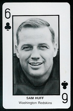 Sam Huff 1970s Littelfuse Playing Cards football card