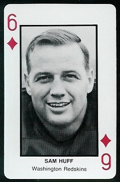 Sam Huff 1970s Littelfuse Playing Cards football card