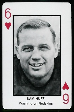 Sam Huff 1970s Littelfuse Playing Cards football card