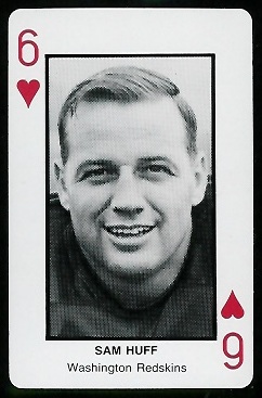 Sam Huff 1970s Littelfuse Playing Cards football card Sam Huff 1970s Littelfuse Playing Cards football card