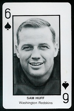Sam Huff 1970s Littelfuse Playing Cards football card Sam Huff 1970s Littelfuse Playing Cards football card