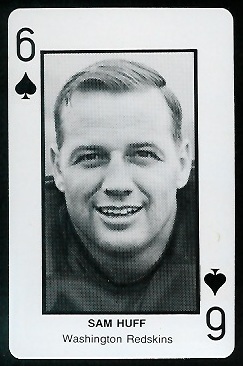 Sam Huff 1970s Littelfuse Playing Cards football card