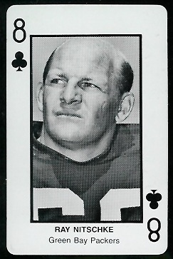 Ray Nitschke 1970s Littelfuse Playing Cards football card
