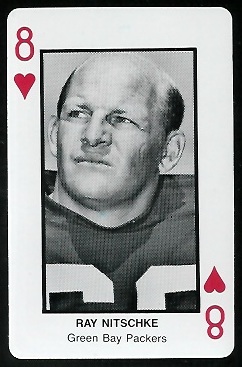 Ray Nitschke 1970s Littelfuse Playing Cards football card