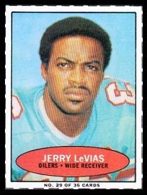 Jerry LeVias 1971 Bazooka football card Jerry LeVias 1971 Bazooka football card