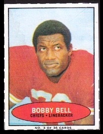 Bobby Bell 1971 Bazooka football card