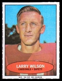 Larry Wilson 1971 Bazooka football card