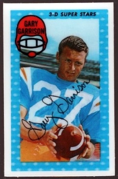 Gary Garrison 1971 Kelloggs football card Gary Garrison 1971 Kelloggs football card